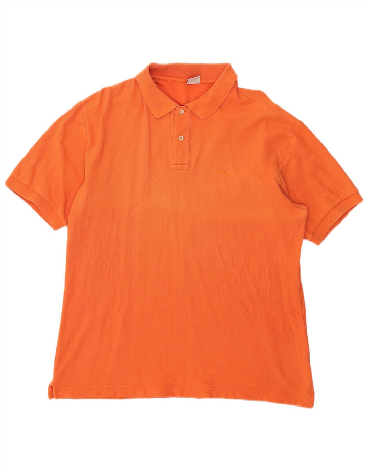 Fila Herre poloshirt Medium Orange Bomuld