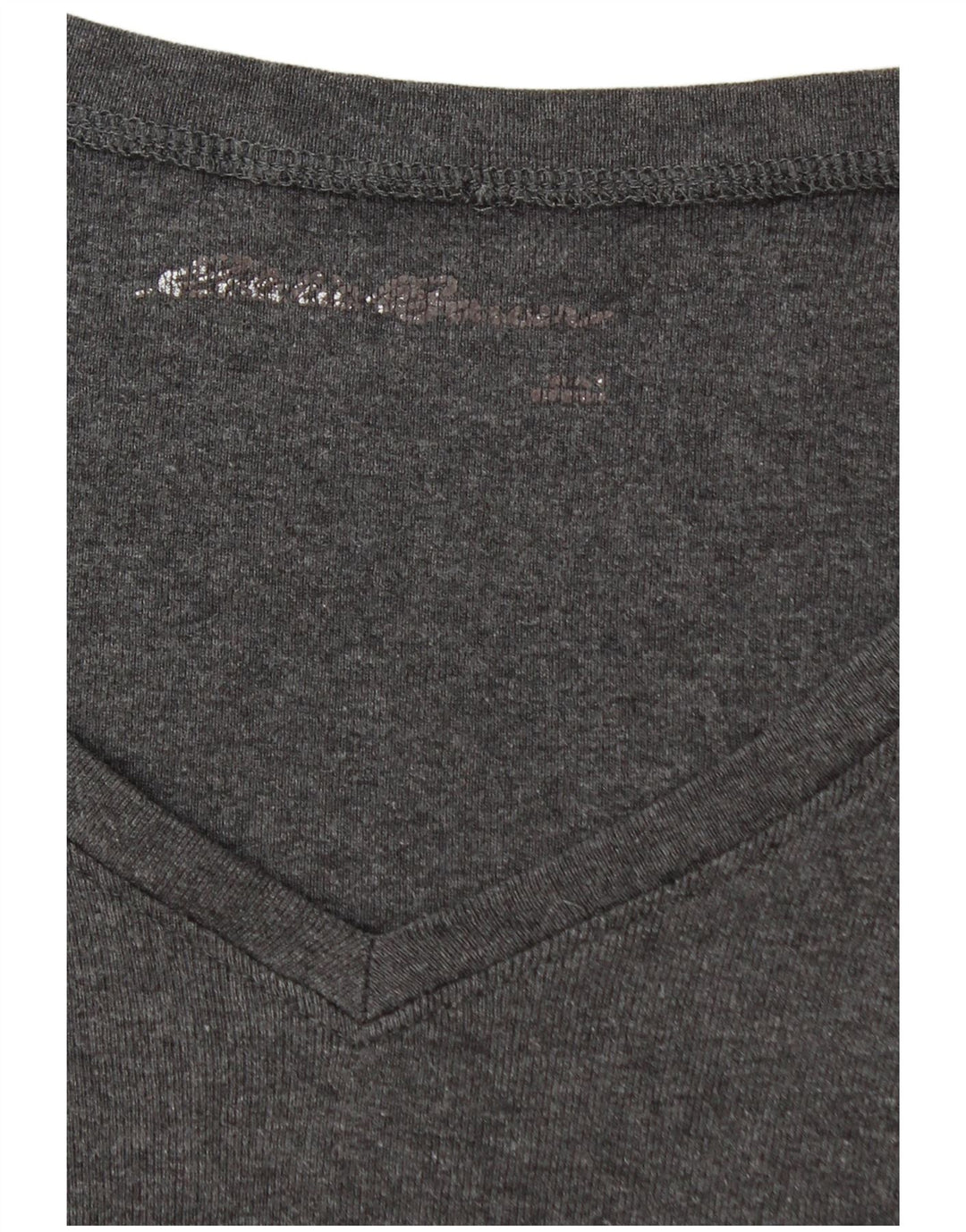 EDDIE BAUER Womens Top Long Sleeve UK 16 Large Grey Cotton