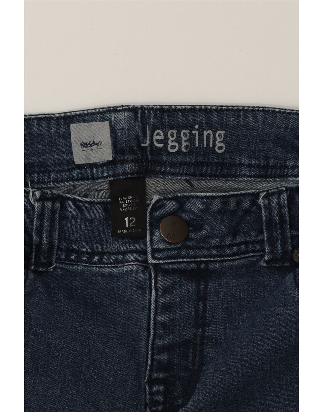 MOSSIMO Womens Jegging Jeans US 12 Large W32 L30 Blue Cotton Vintage Mossimo and Second-Hand Mossimo from Messina Hembry 