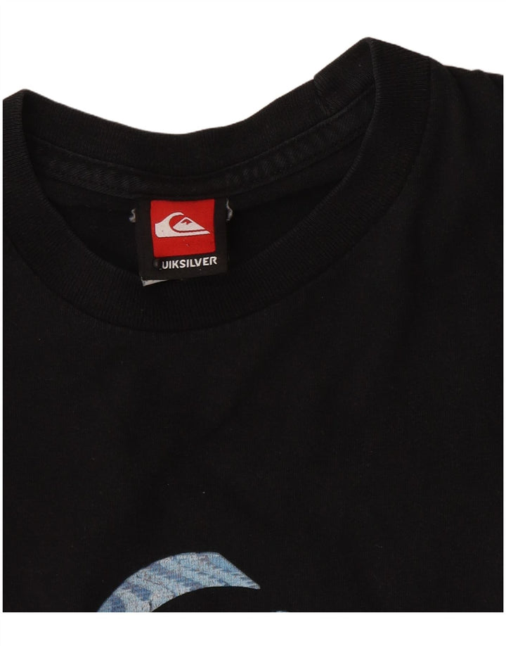 Quiksilver Herre grafisk T-shirt Top Lille Sort