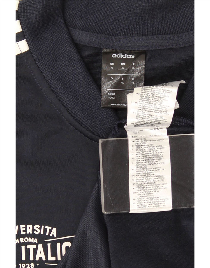 Adidas Grafisk træningsdragt topjakke til mænd XL marineblå polyester