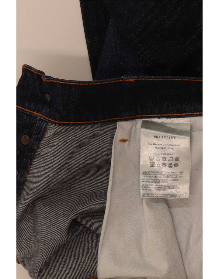 Roy Rogers Slim Jeans til mænd W36 L32 Marineblå bomuld