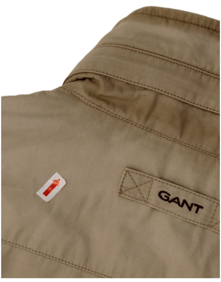 GANT Herre Hooded Utility Jacket UK 40 Large Beige Bomuld