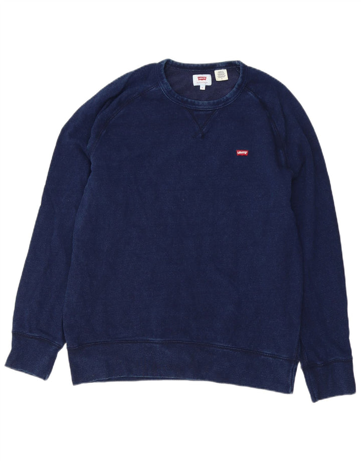 Levi's Herre sweatshirt Jumper Medium Navyblå Bomuld