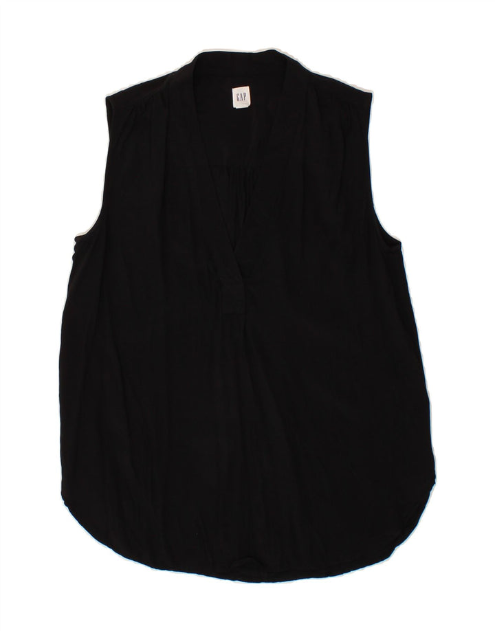 GAP Womens Sleeveless Blouse Top UK 10 Small Black Viscose Vintage Gap and Second-Hand Gap from Messina Hembry 