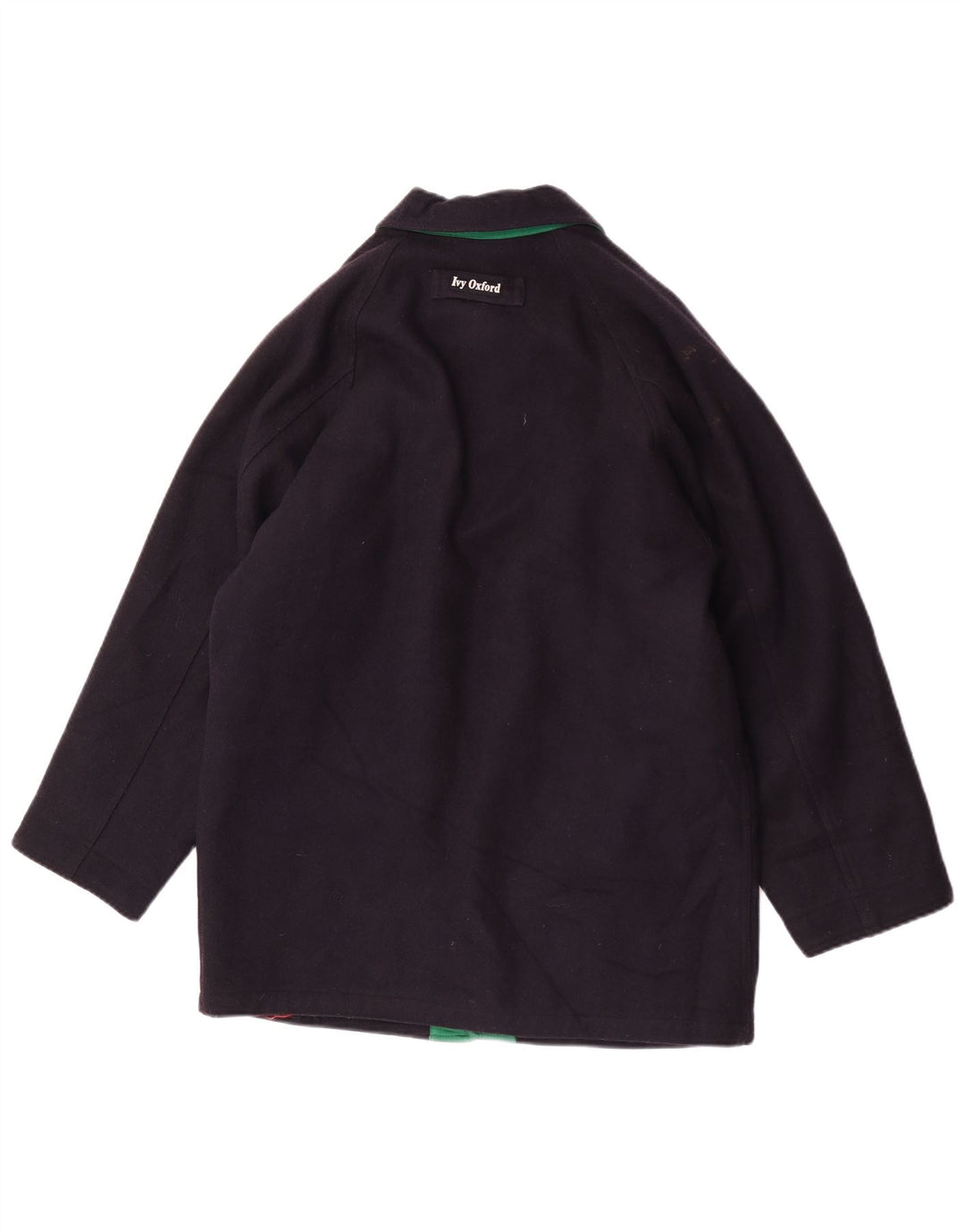 Ivy Oxford Herre Regular Fit Bomber Jacket UK 40 Large Navy Blue Wool