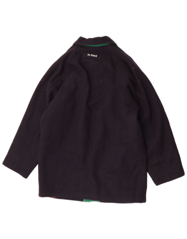 Ivy Oxford Herre Regular Fit Bomber Jacket UK 40 Large Navy Blue Wool