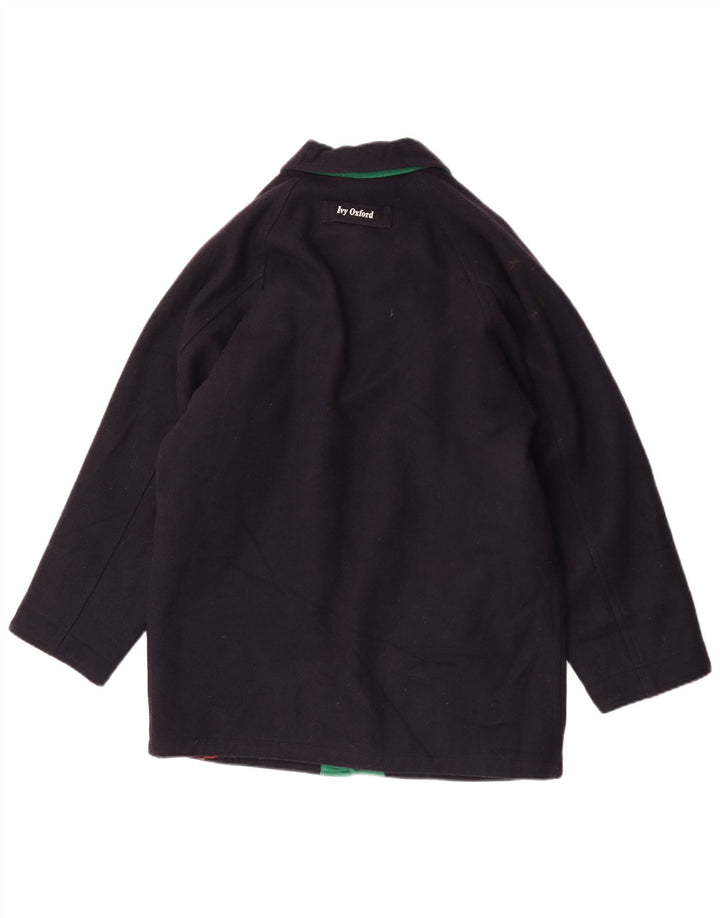 Ivy Oxford Herre Regular Fit Bomber Jacket UK 40 Large Navy Blue Wool