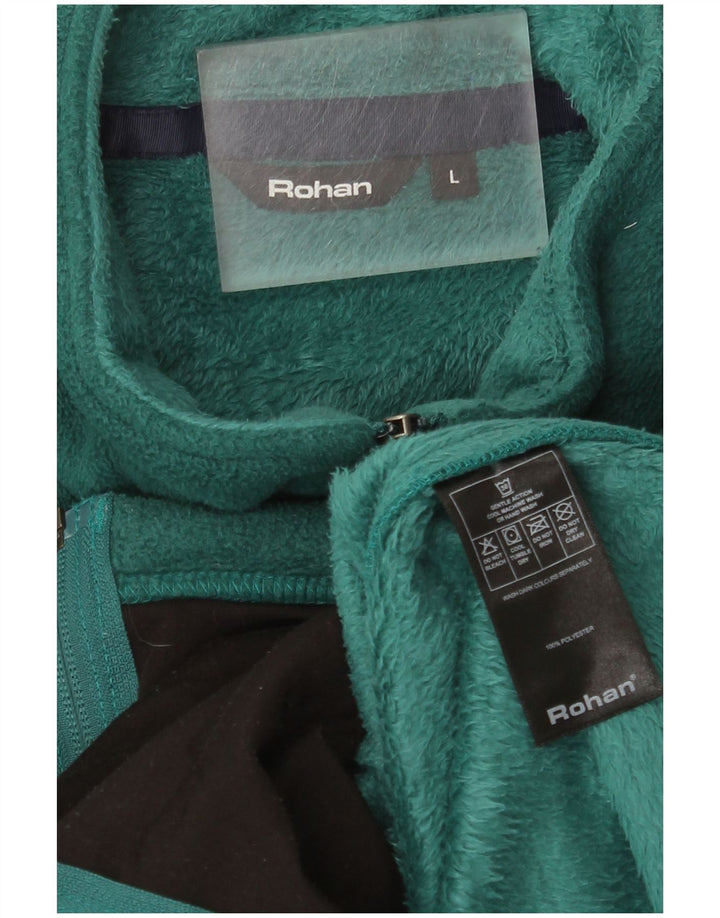 Rohan Dame Fleecejakke UK 16 Stor Grøn Polyester