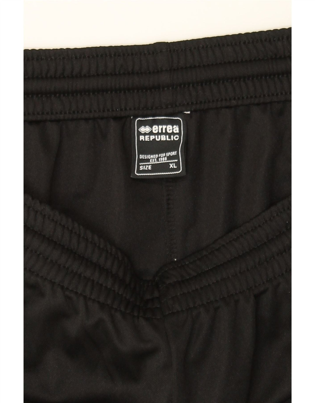 ERREA Mens Graphic Sport Shorts XL  Black Colourblock Vintage Errea and Second-Hand Errea from Messina Hembry 
