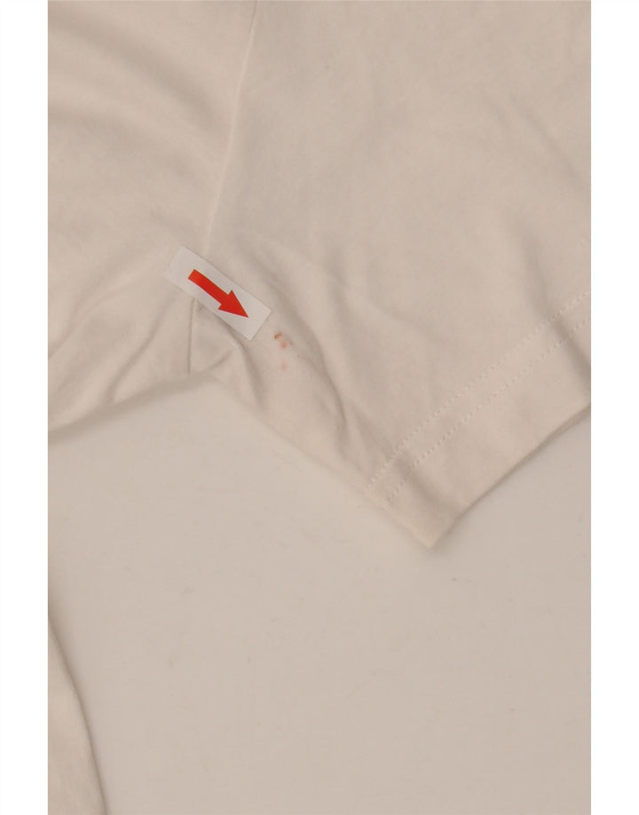 Puma Herre Grafisk T-Shirt Top Lille Hvid Bomuld