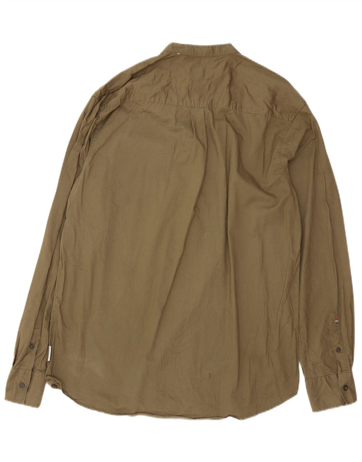 Pierre Cardin Herre Regular Fit Pullover Shirt Stor Khaki Bomuld