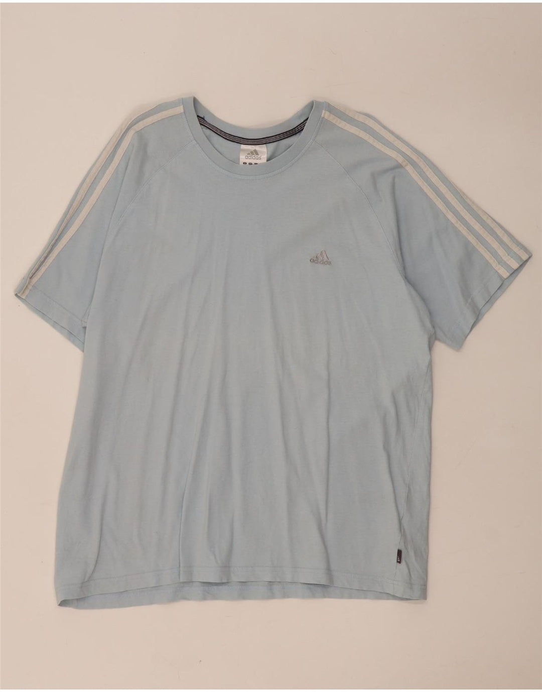 Adidas Herre T-Shirt Top XL Blå Bomuld