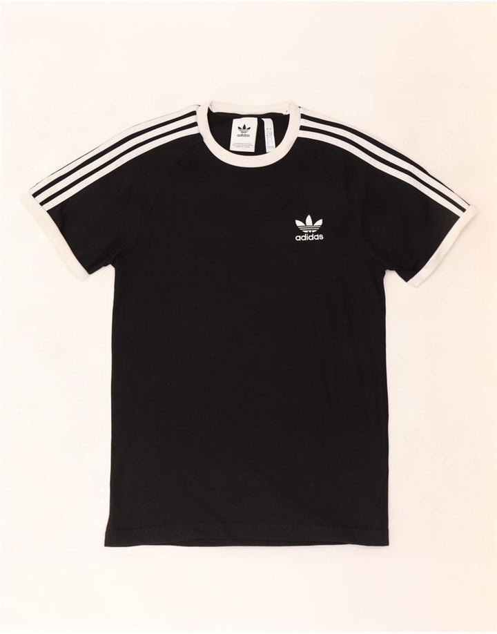 Adidas herre T-shirt top lille sort bomuld