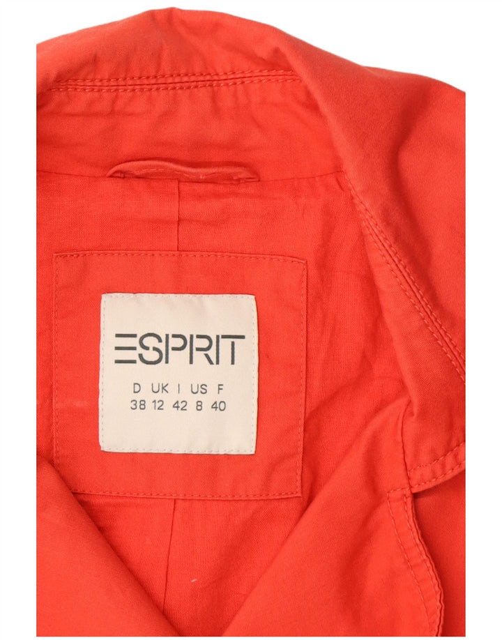 Esprit Womens Trench Coat UK 12 Medium Rød