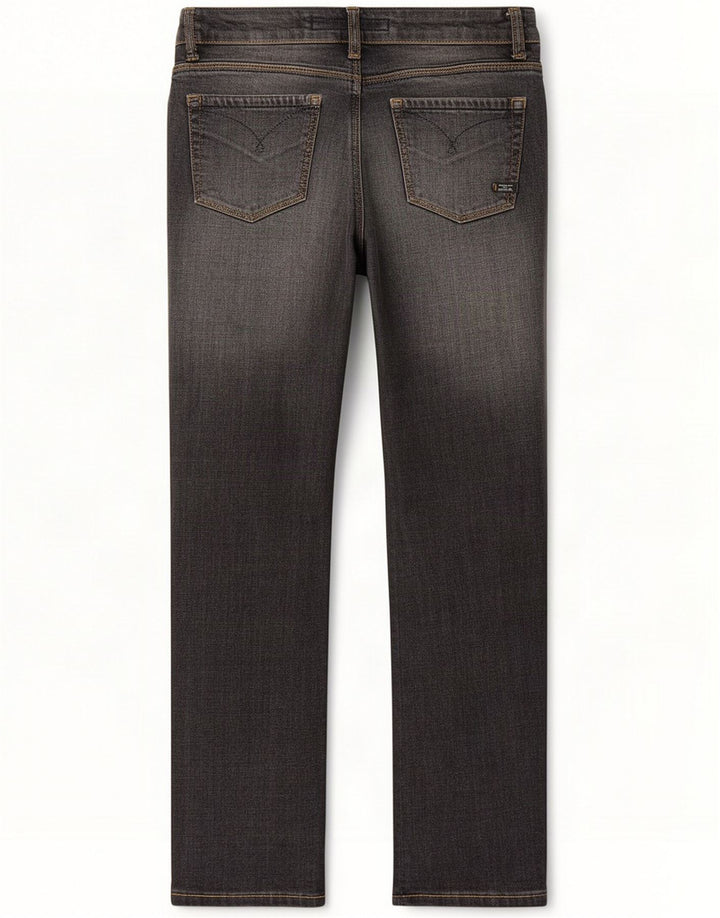 Massimo Dutti Dame Straight Jeans W30 L30 Grå Bomuld