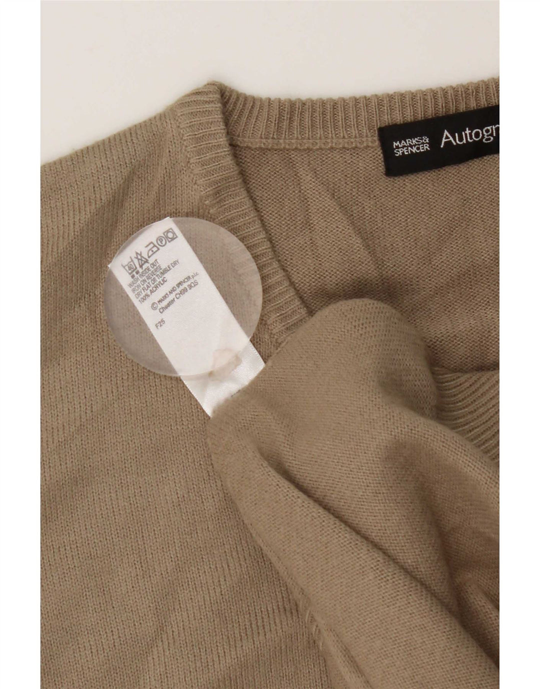 Marks & Spencer Herrevest Tank Top Stor Beige Akryl