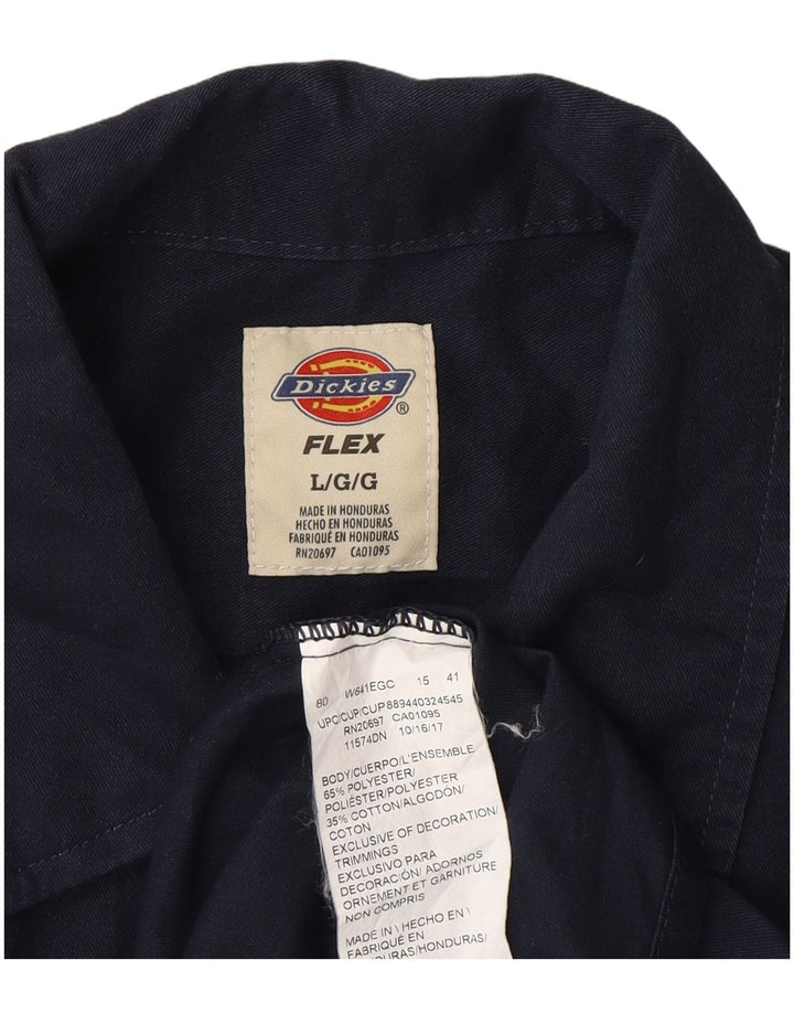 Dickies herreskjorte stor marineblå polyester