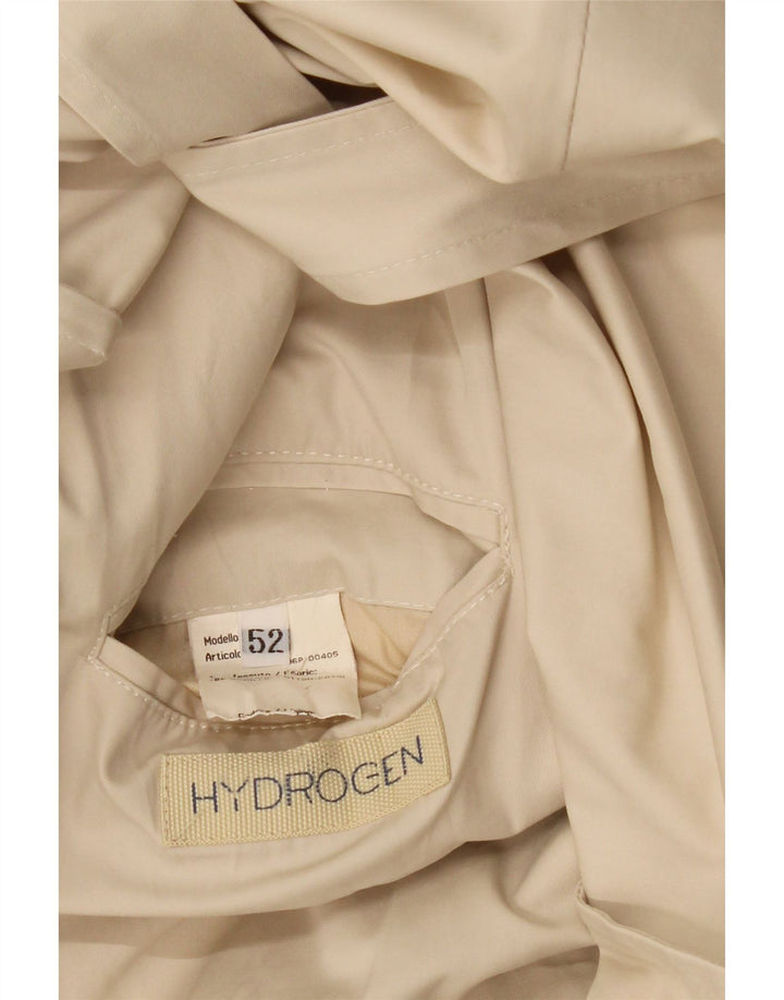 HYDROGEN Herre 2-knaps blazerjakke UK 42 XL Beige Bomuld