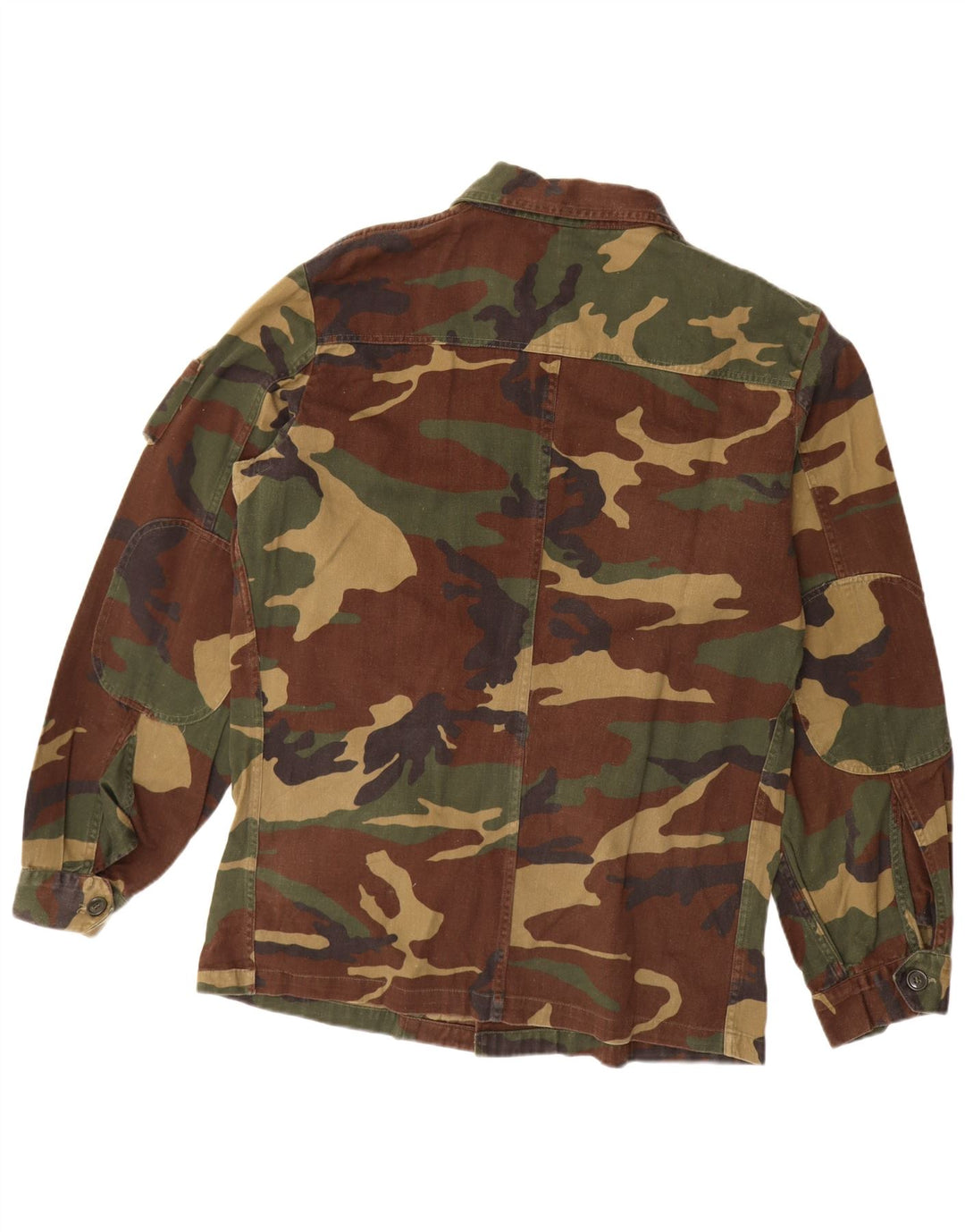 VINTAGE Militærskjorte til mænd Stor Khaki Camouflage