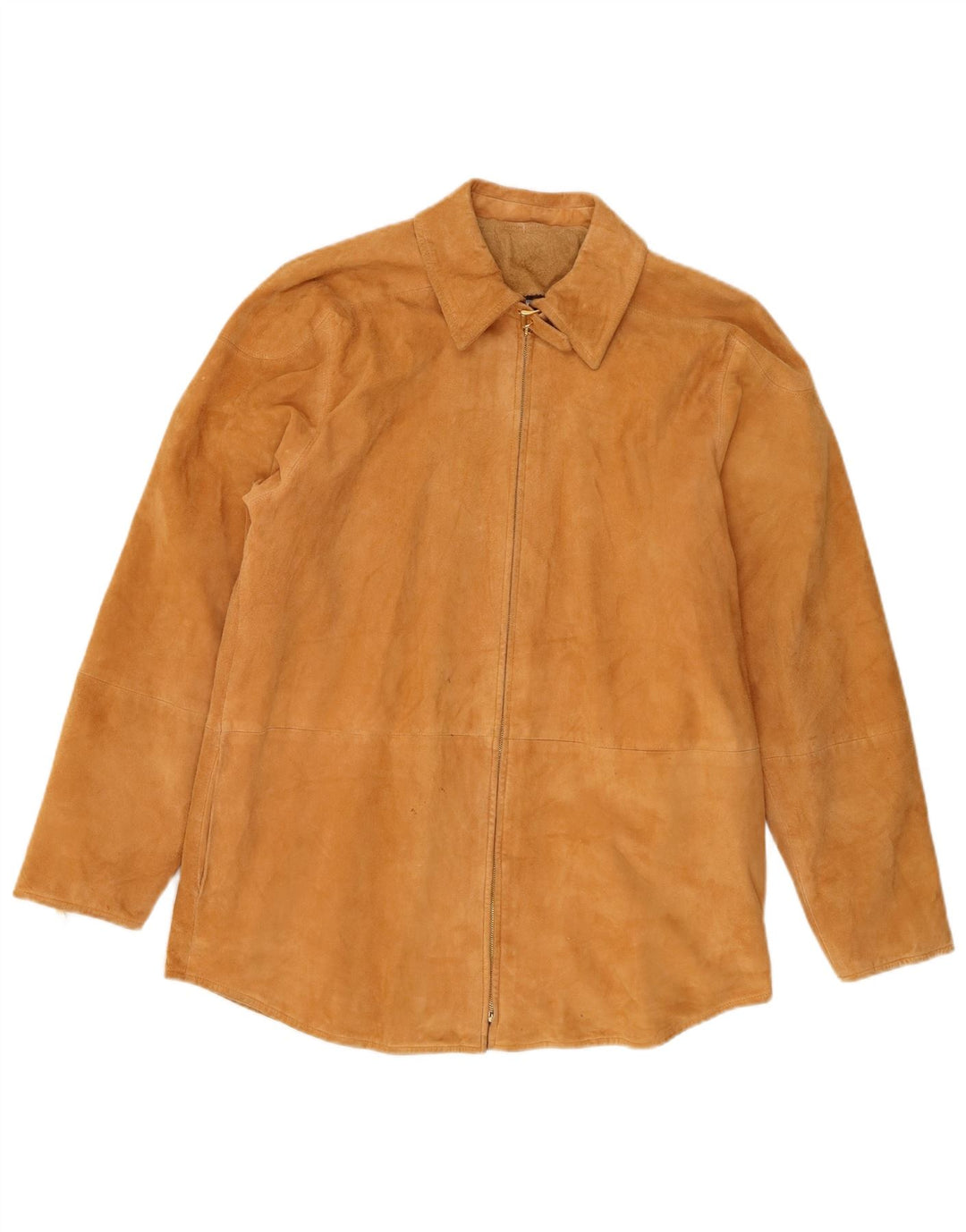 Escada Dame Ruskindsjakke UK 14 Medium Brun Læder