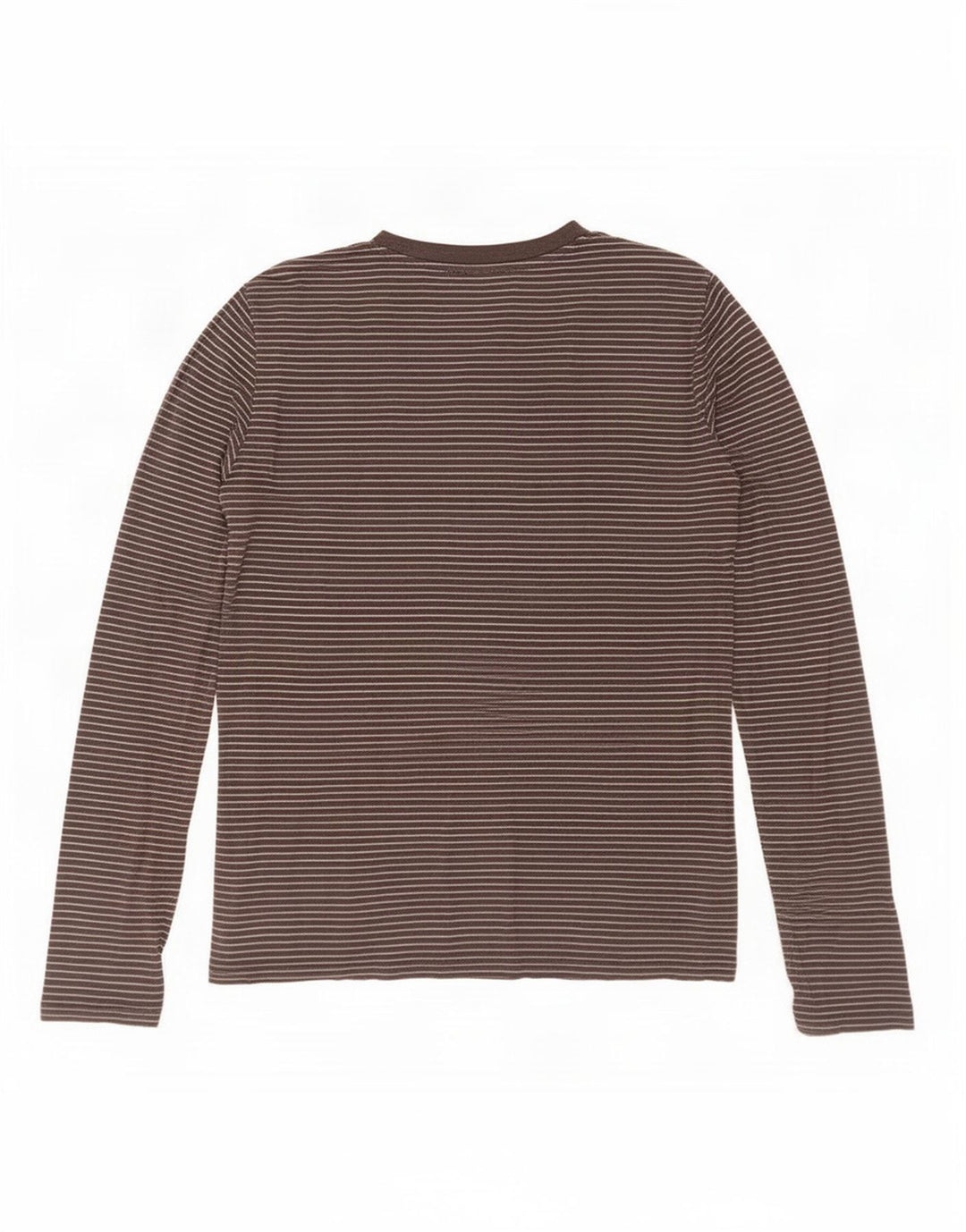 Levi's Dame Top Langærmet UK 12 Medium Sort Stribet Bomuld