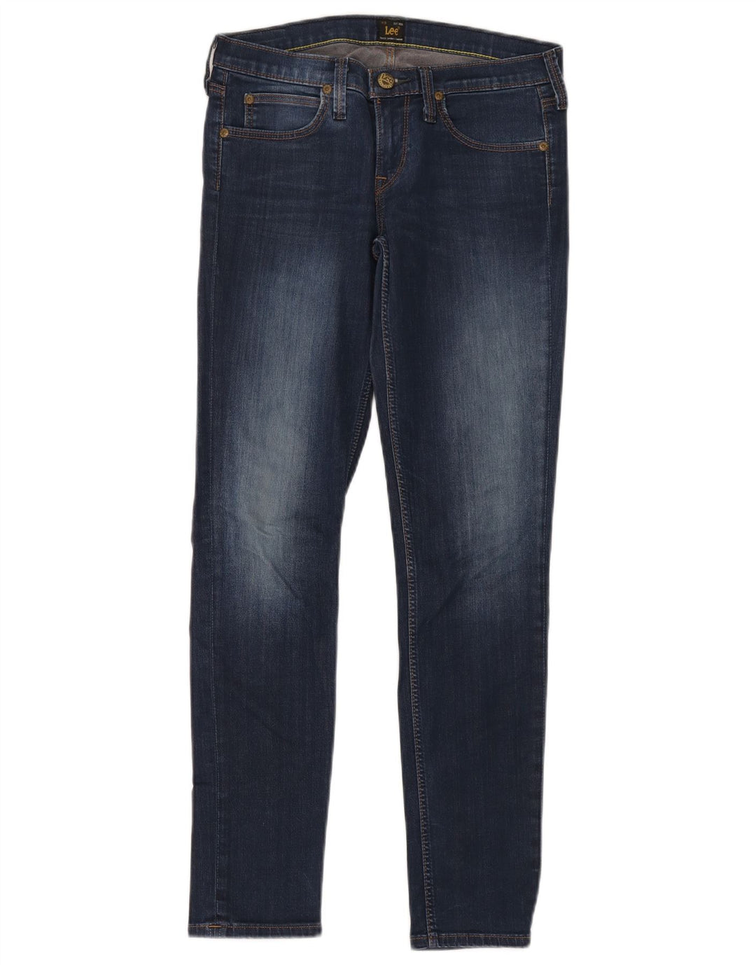 LEE Dame Lynn Skinny Jeans W27 L31 Blå Bomuld