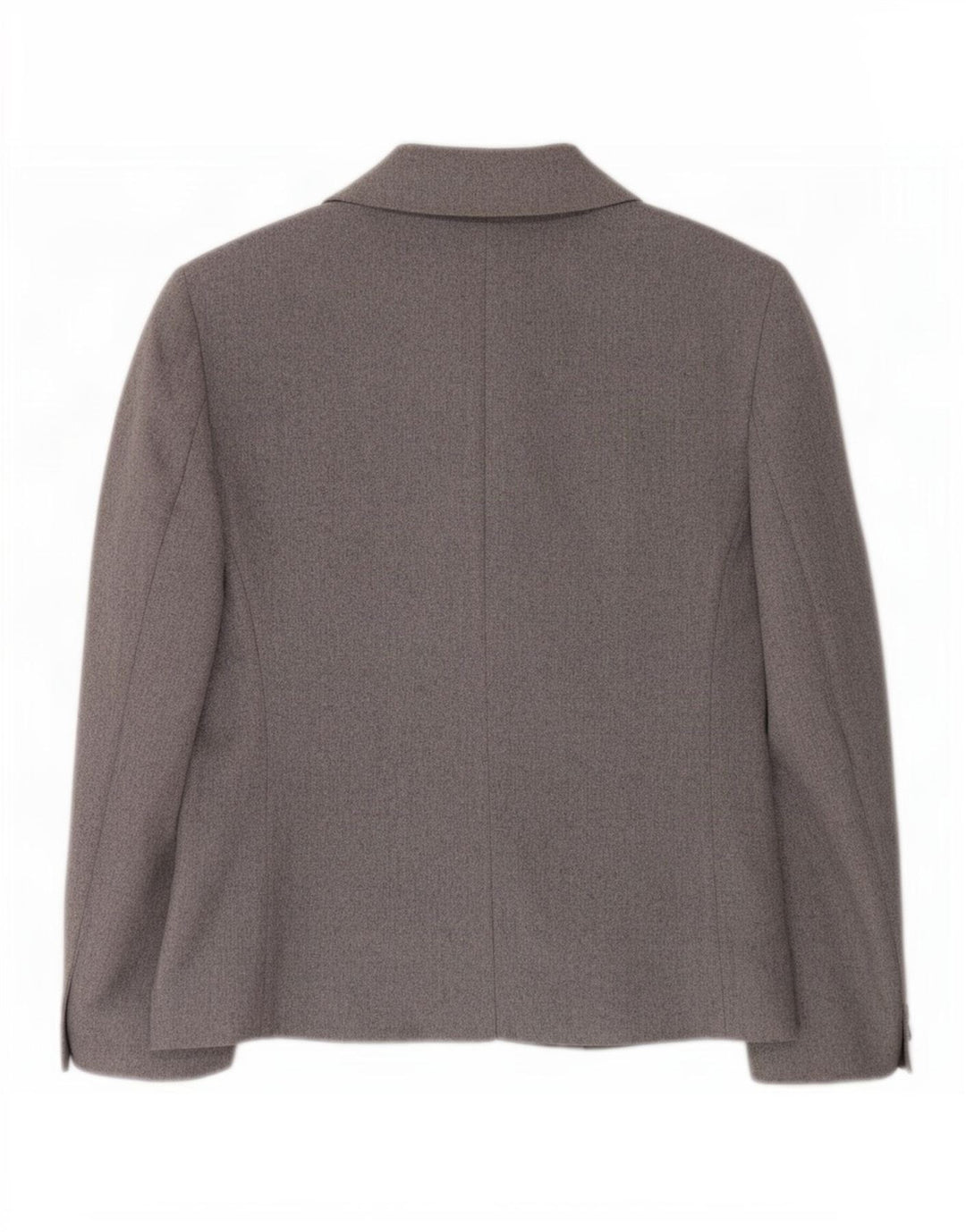 St Michael Dame 1 Knap Blazer Jakke UK 14 Stor Grå Uld