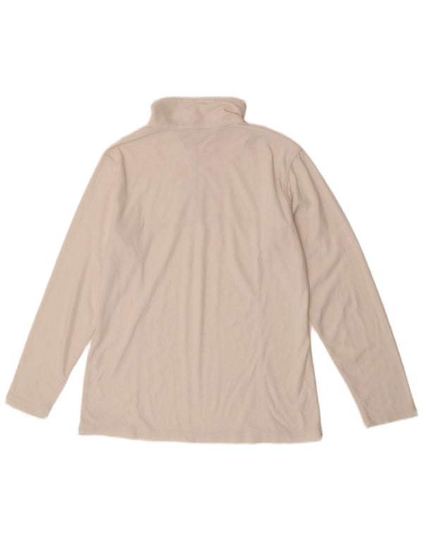 Asics Dame Fleece Jumper med lynlås DK 14 Medium White Polyester