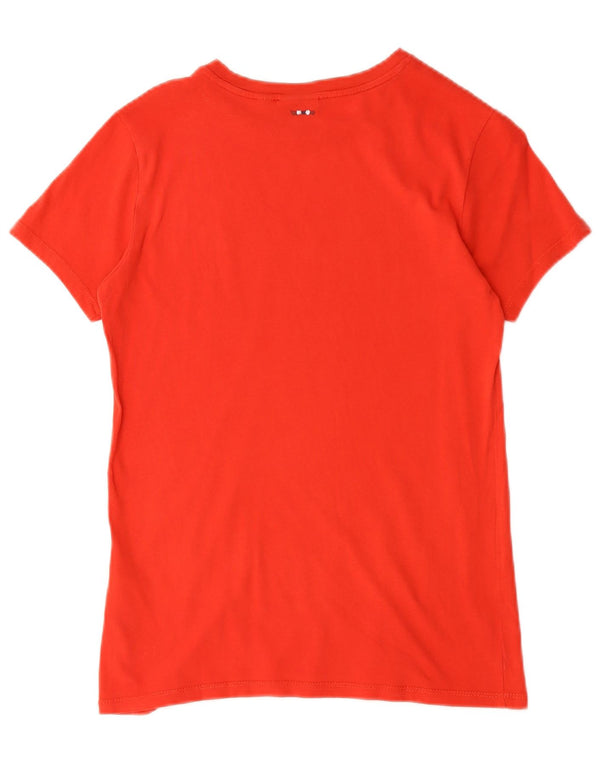 Napapijri drenge grafisk t-shirt top 13-14 år rød bomuld