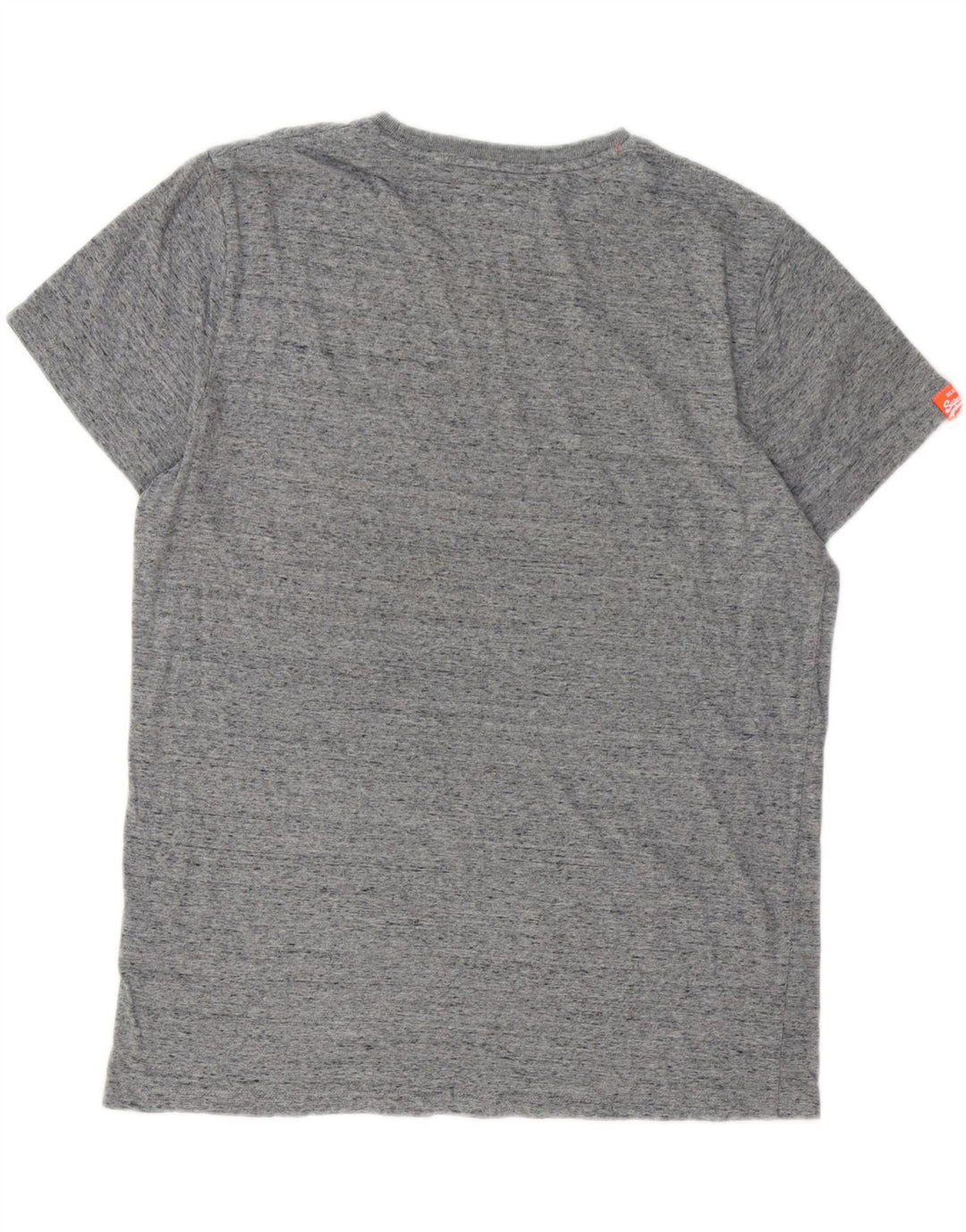 SUPERDRY Herre T-Shirt Top 2XL Grå Flecked Bomuld