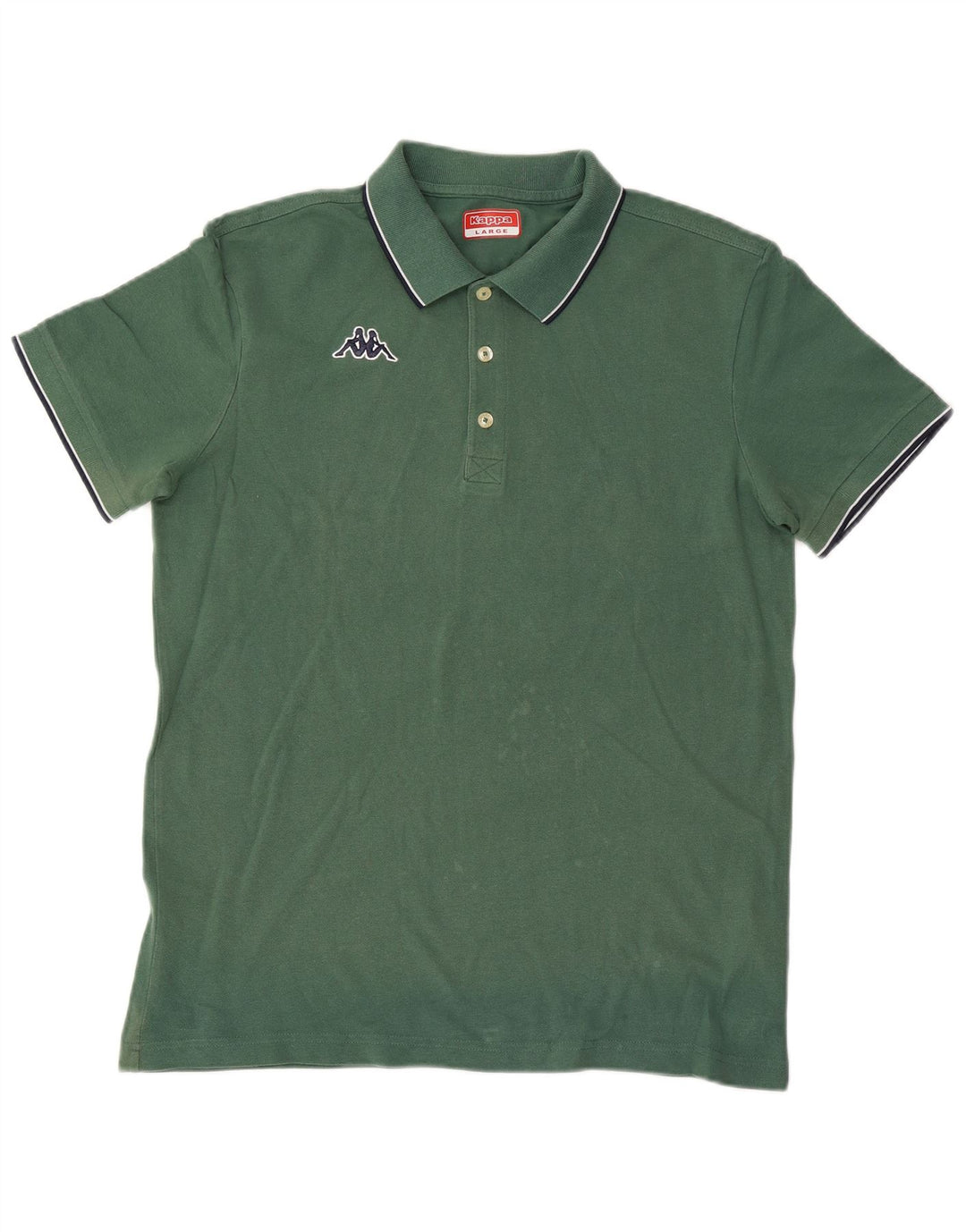 Kappa Polo Shirt til mænd Stor grøn bomuld