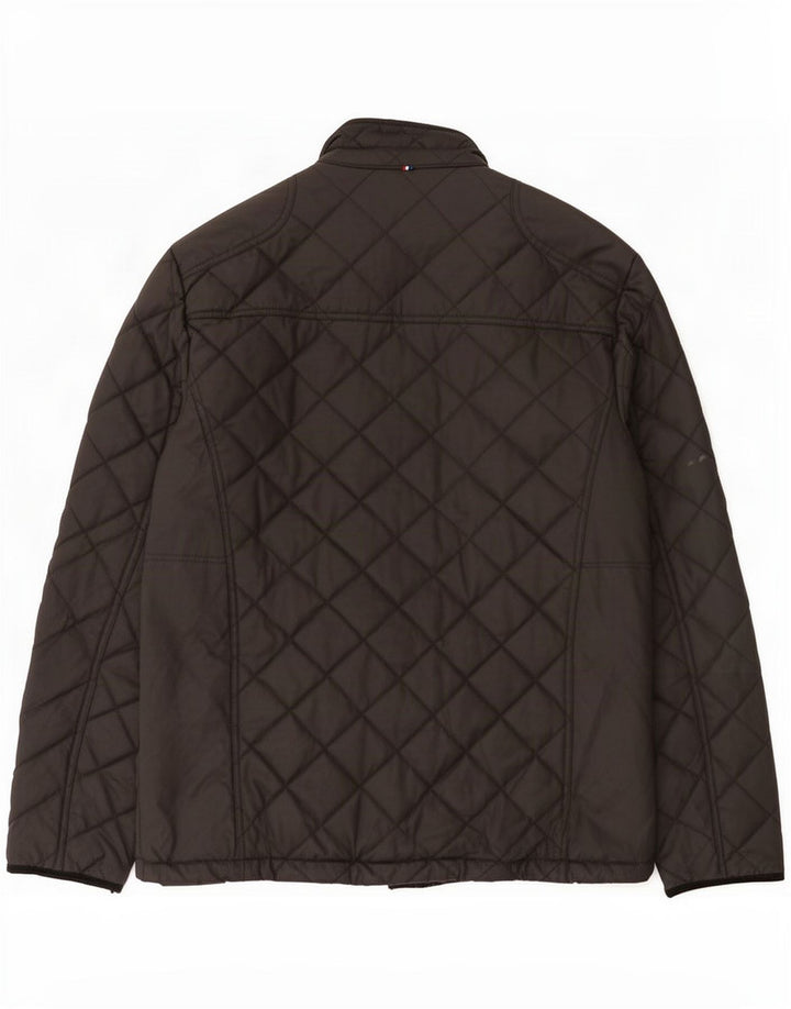U.S. Polo Assn. Herre quiltet jakke UK 38 Medium Sort Bomuld