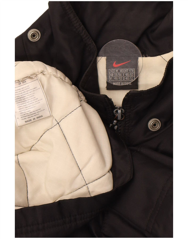 Nike Herre Graphic Windbreaker Coat UK 39/41 Medium Black