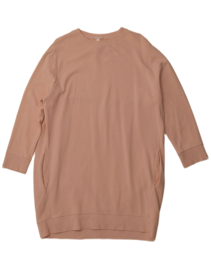 COS Womens Oversized Jumper Dress UK 14 Medium Pink Bomuld