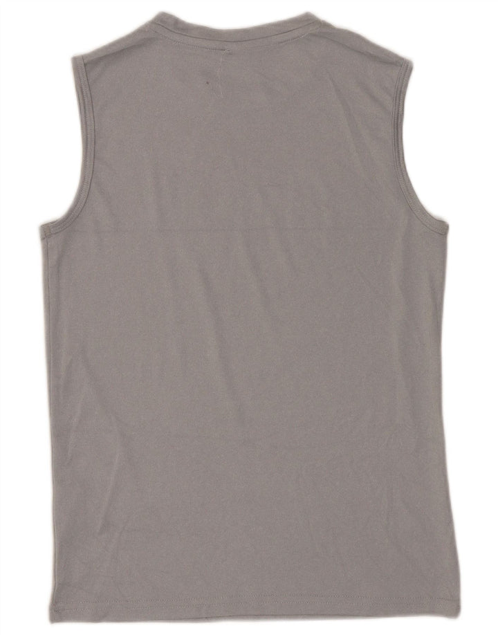 Puma Drenge Grafisk Vest Top 10-11 År Medium Grå Polyester
