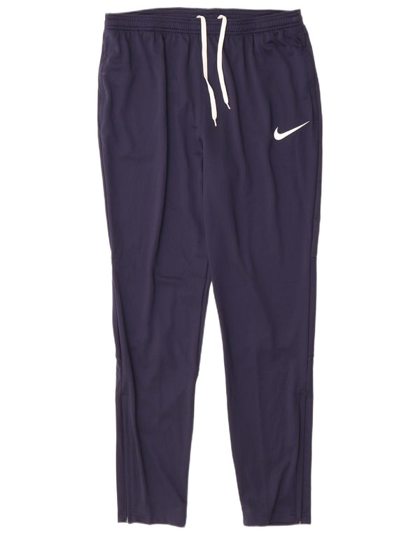 Nike Herre Dri Fit træningsdragt Bukser Large Navy Blue Polyester
