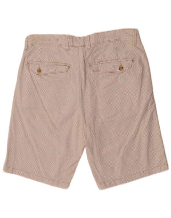 Zara Herre Sunset Chino Shorts EU 40 Medium W31 Off White Check