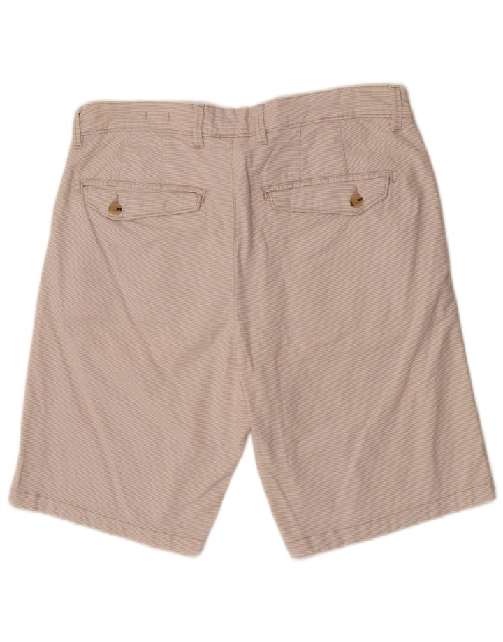 Zara Herre Sunset Chino Shorts EU 40 Medium W31 Off White Check