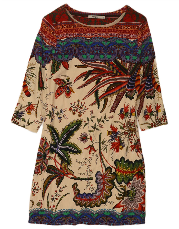 DESIGUAL Graphic Shift Kjole til kvinder EU 36 Small Multicolored Floral