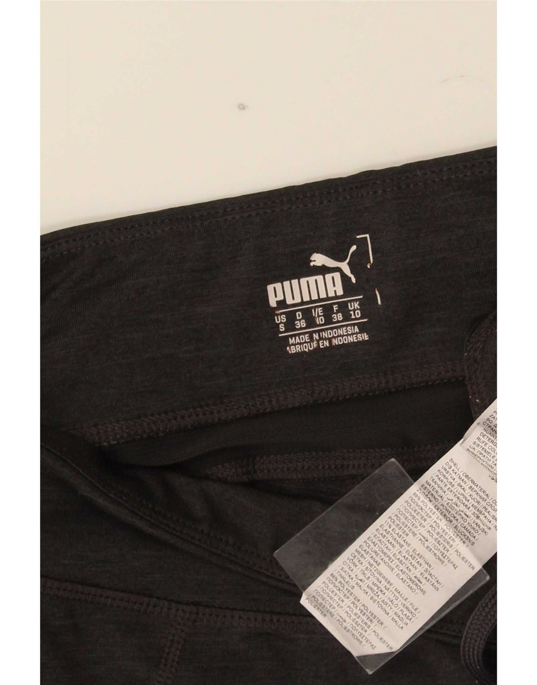 Puma Dame Capri Leggings UK 10 Small Grå Polyester