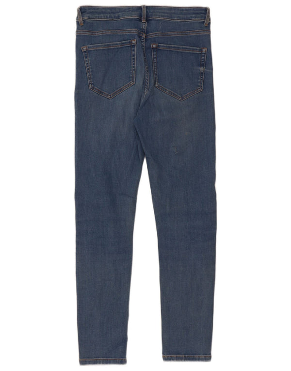 Marks & Spencer Dame Skinny Jeans UK 8 Small W28 L26 Blue Cotton
