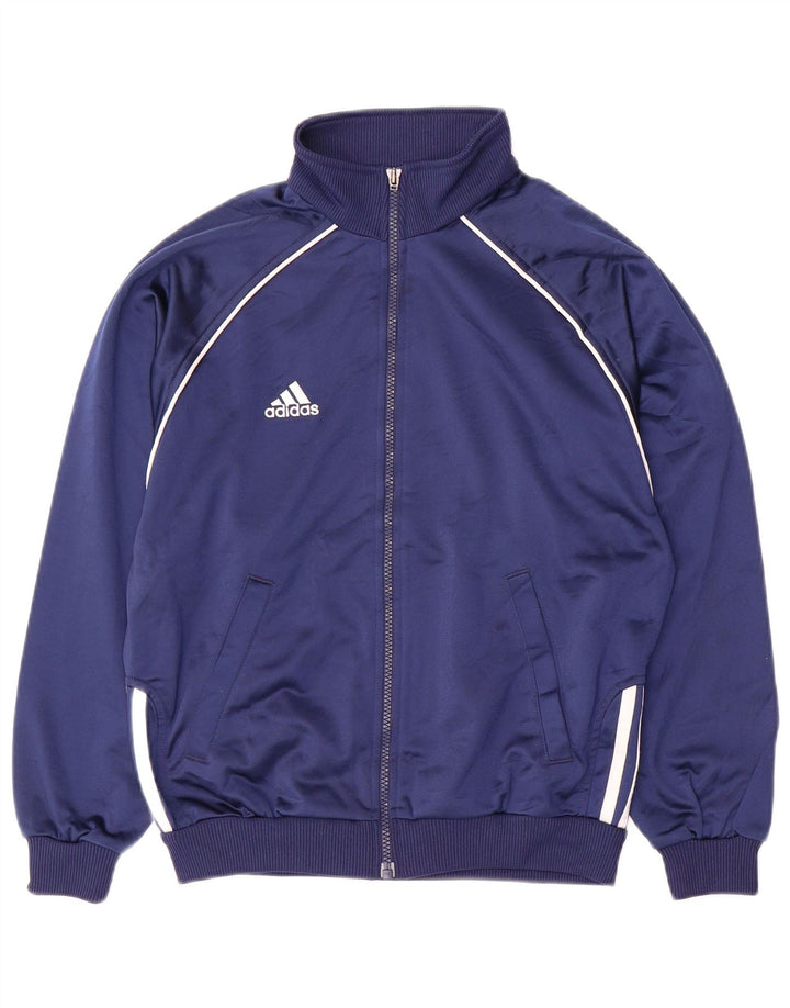 ADIDAS Pigetræningsdragt Topjakke 11-12 År Marineblå Polyester