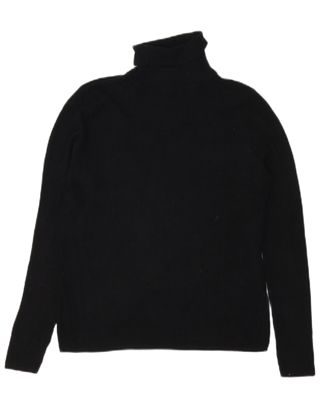 Marks & Spencer Dame Rullehals sweater UK 14 Medium Black Viscose