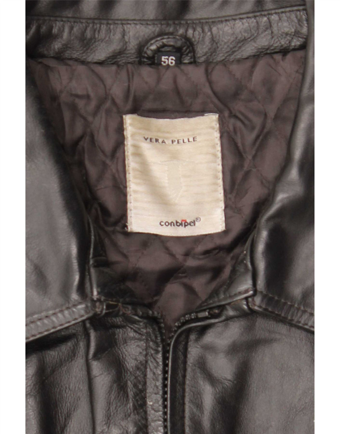 Conbipel Herre Læderjakke IT 56 2XL Sort