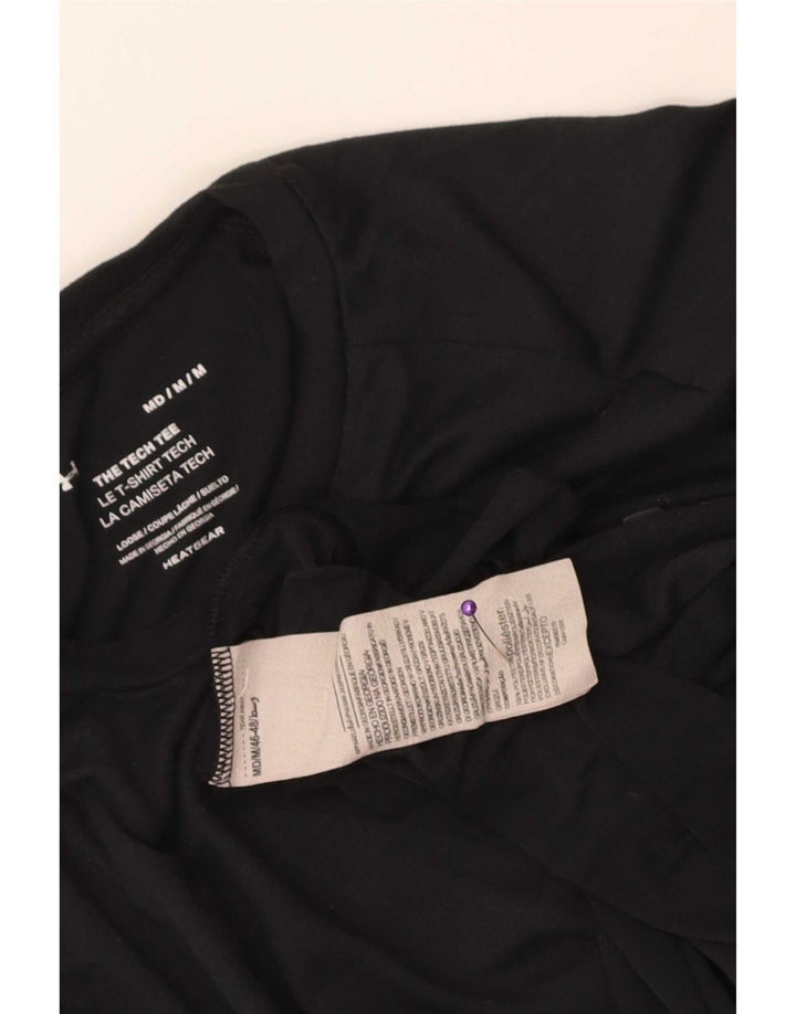 Under Armour Herre Heat Gear T-Shirt Top Medium Sort Polyester