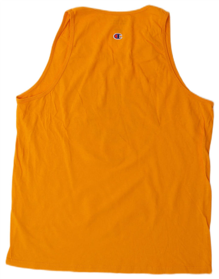 Champion Herre Grafisk Vest Top Stor Orange Bomuld