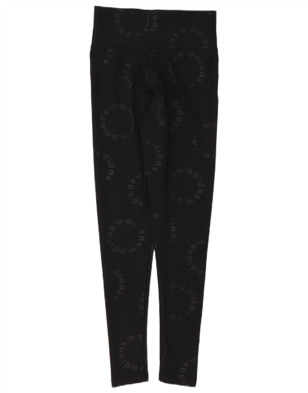 Adidas Graphic Leggings til kvinder UK 10 Small Black Polyester