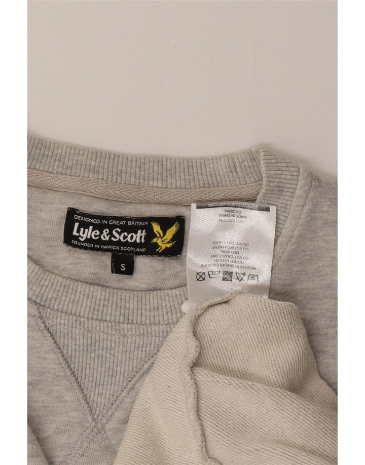 LYLE & SCOTT Sweatshirt til mænd, lille grå flækket bomuld