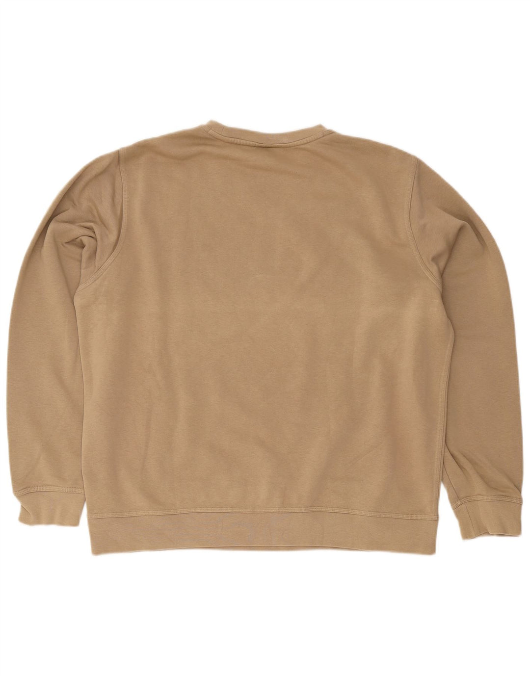 Nike Herre Regular Fit Sweatshirt Jumper XL Beige Bomuld